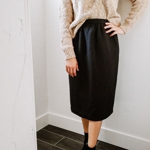 Vintage Stefanie High Waisted Pencil Midi Skirt 4
